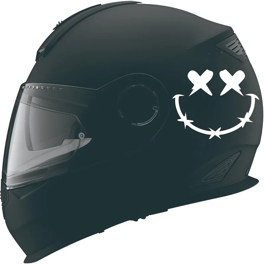 

Декоративная наклейка для автомобильных окон и спортивных мотоциклетных шлемов с забавным дизайном «Мертвая мордашка»