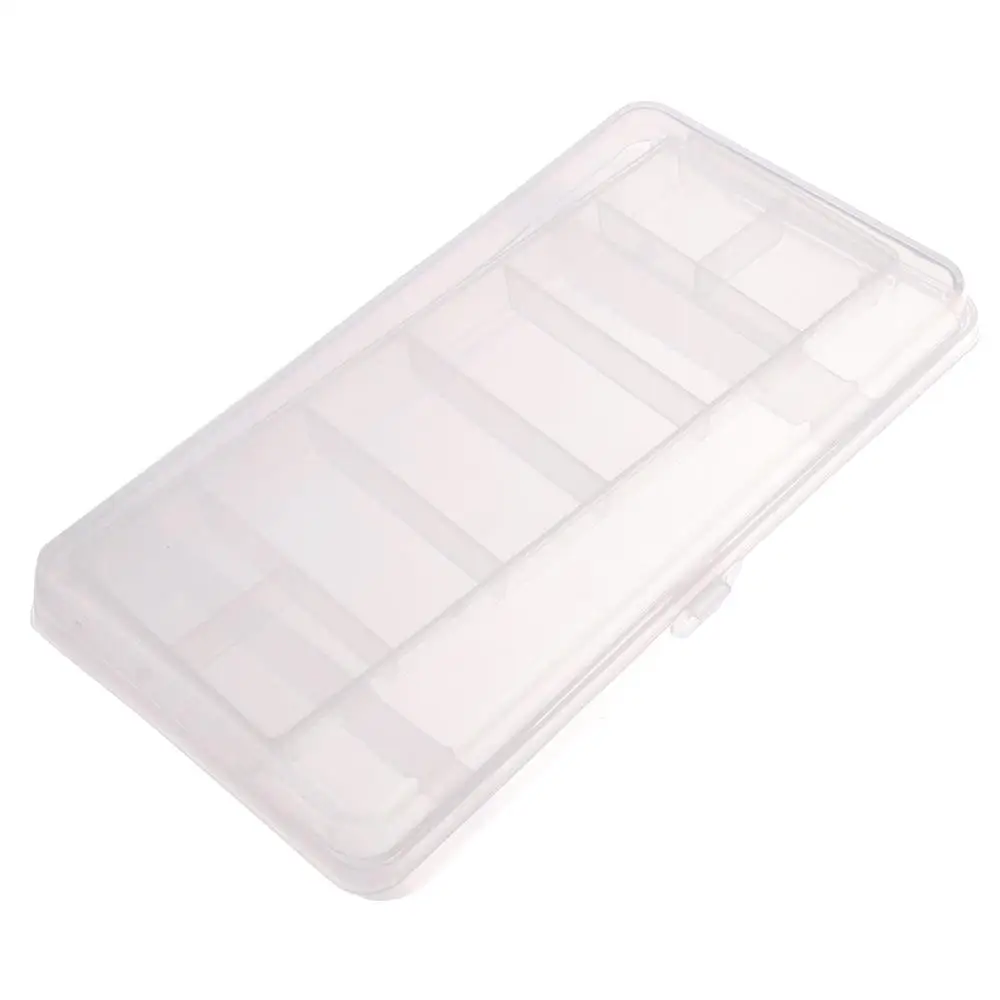 

Universal Lure Fishing Plastic Compartments Hand Tool Organizer Two-Sided Storage Cases Tackle Box