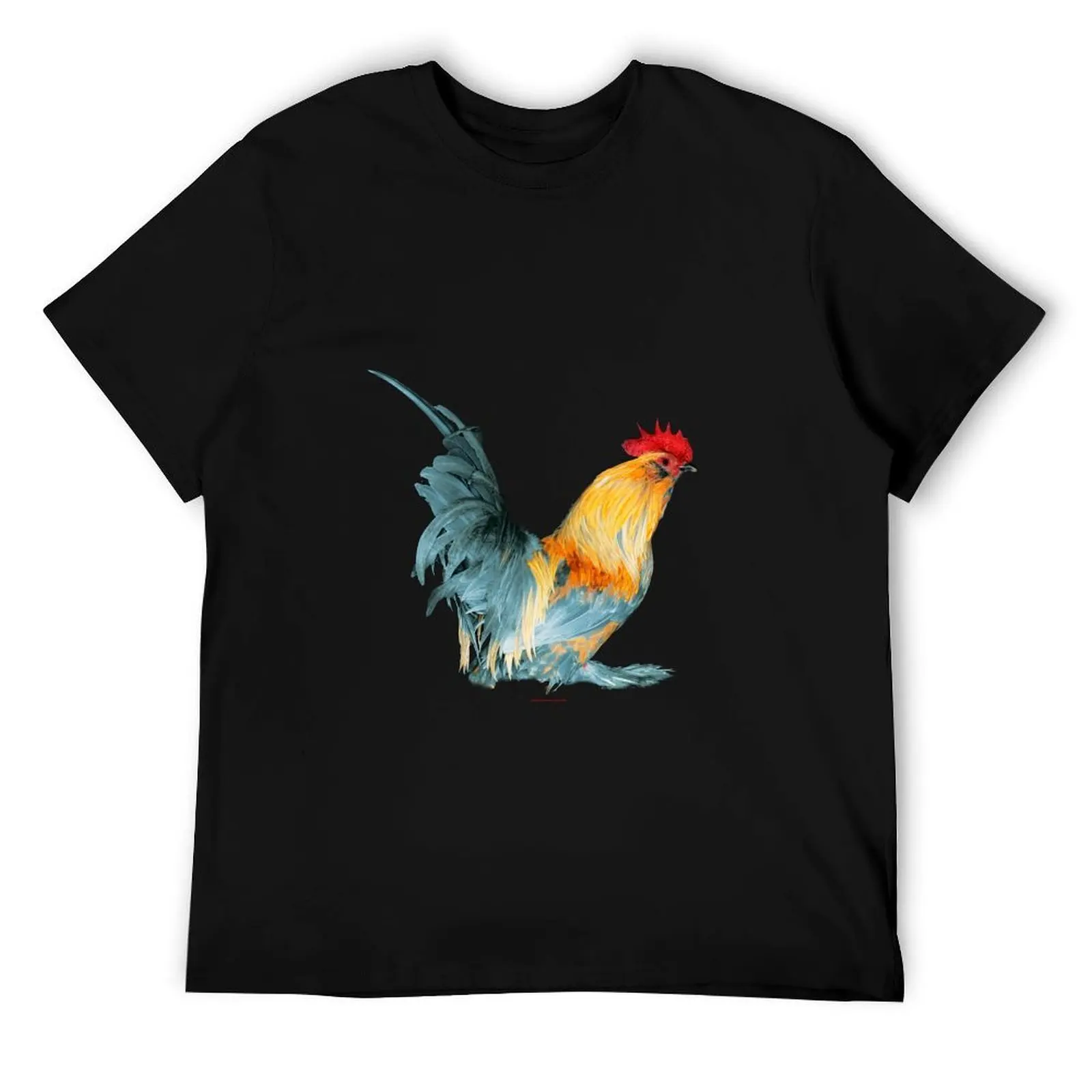

Porcelain Belgian d'Uccle Cock T-Shirt t shirts for man graphic tees t shirts for man pack white T-Shirt
