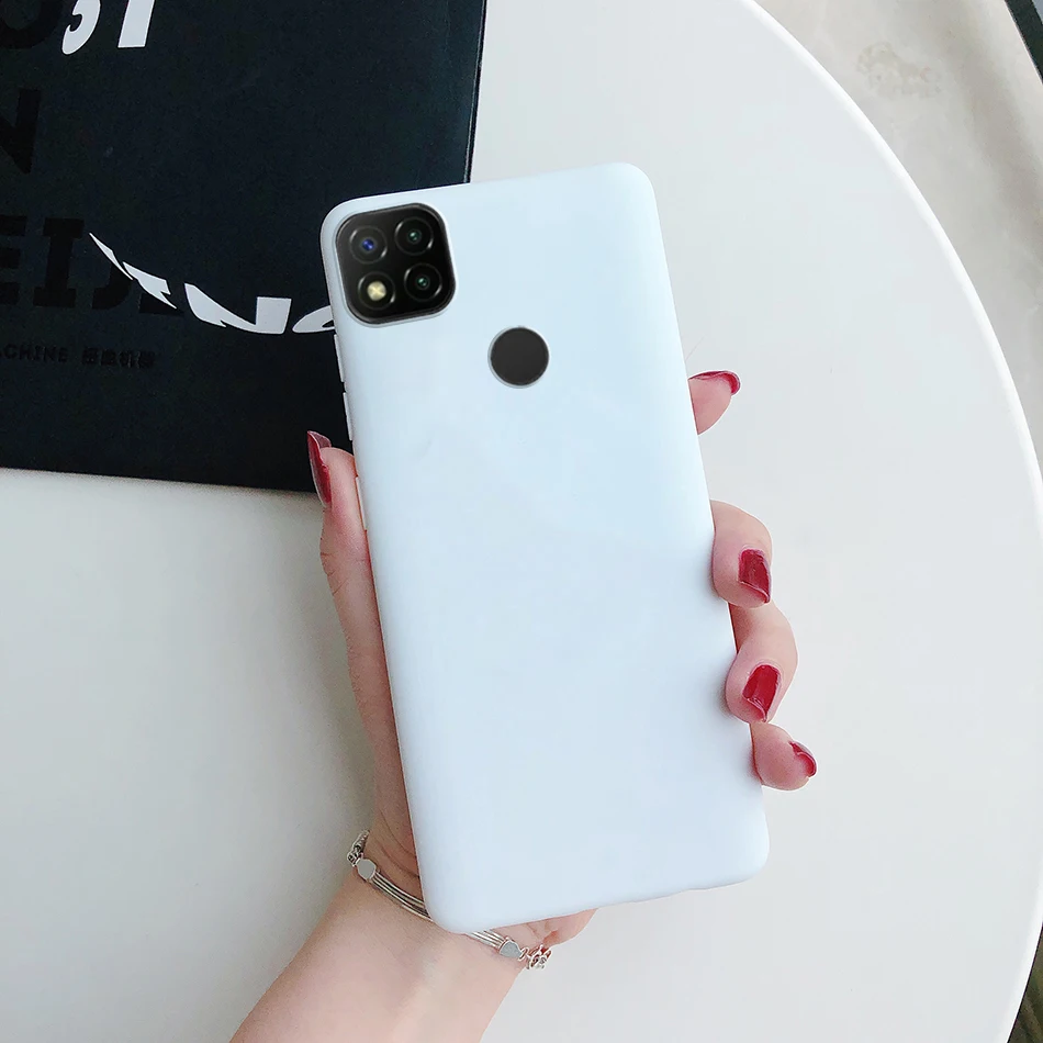 For Xiaomi Redmi 9C 9A 10C 10A Silicone Candy TPU Simple Bumper Phone Case Redmi 9C NFC Redmi9C 9 9A 10A 10 C NFC Case Fundas