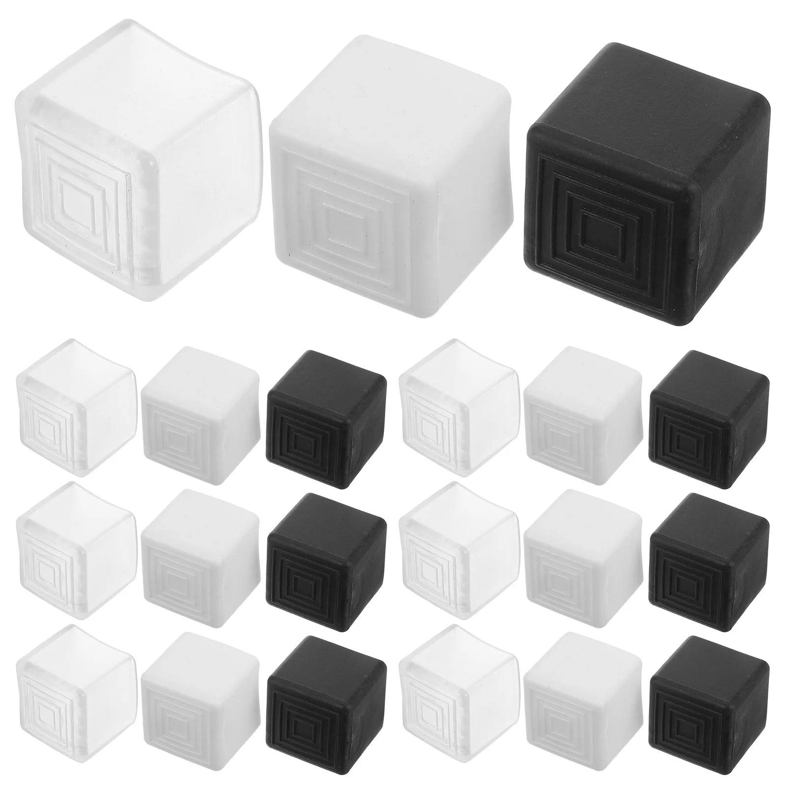 

36Pcs Chair Leg Floor Protectors Square Furniture Cups Anti Slip Pads Covers Chair Feet Caps for Hardwood Floors Furniture Pads