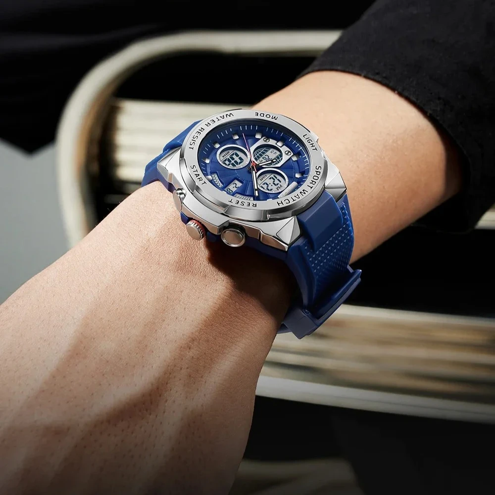 Sanda 3378 Men and women's qua - đánh giá và giá Rubber Strap Diver