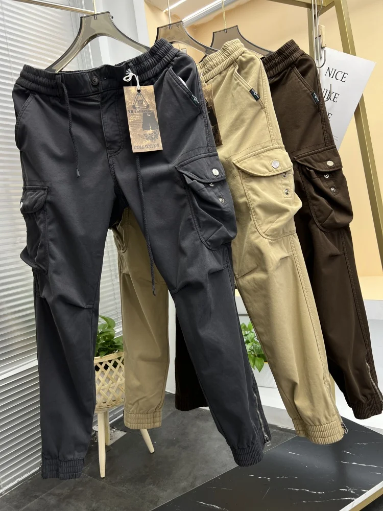 

Men's Fce Lined Cargo Pants Autumn Winter Thiened Long Trousers Faion Urban Sle Casual Scenarios Flip Cover Design