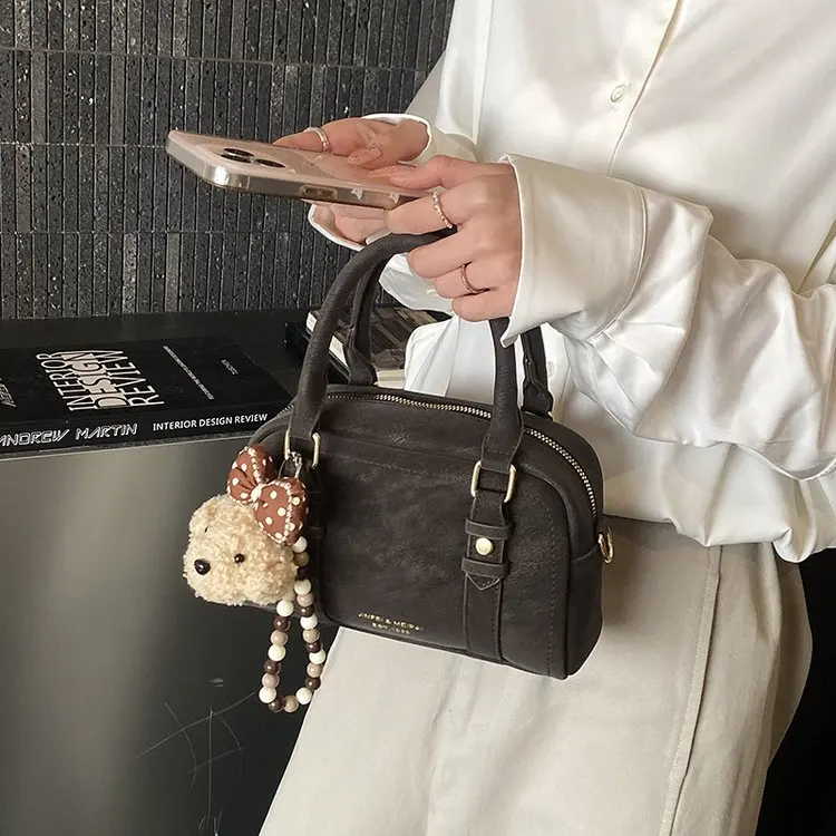 

Durable Leather Women Bag Popular Paris Designer Bag Vintage Simple Tote Bag Stylish Crossbody Messenger Bag Daily Hand Bag