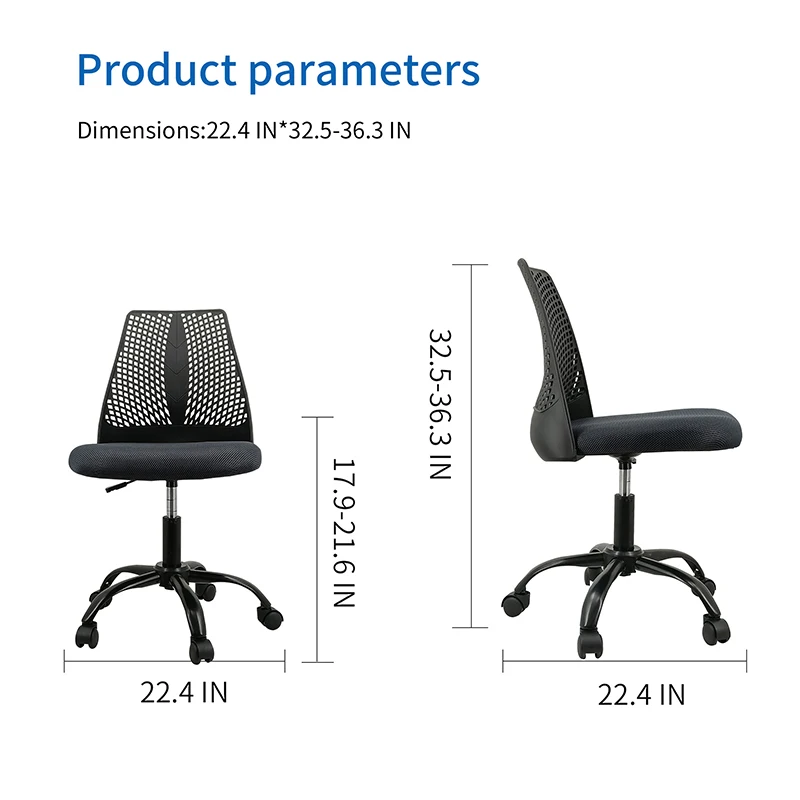 Ergonomic Office and Home Chair with Supportive Cushioning, Grey 