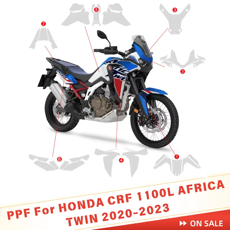 

For HONDA CRF 1100L AFRICA TWIN 2020-2023 Protective Film Full Body Paint Protection Motorcycle Accessories Scratch Resistant