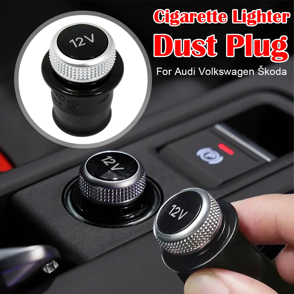 Lighter Socket Cap Universal Car Cigarette Lighter Dust Plug Protector Cover  For Audi VW Skoda Accessories 4H0919311 8WD 919 311