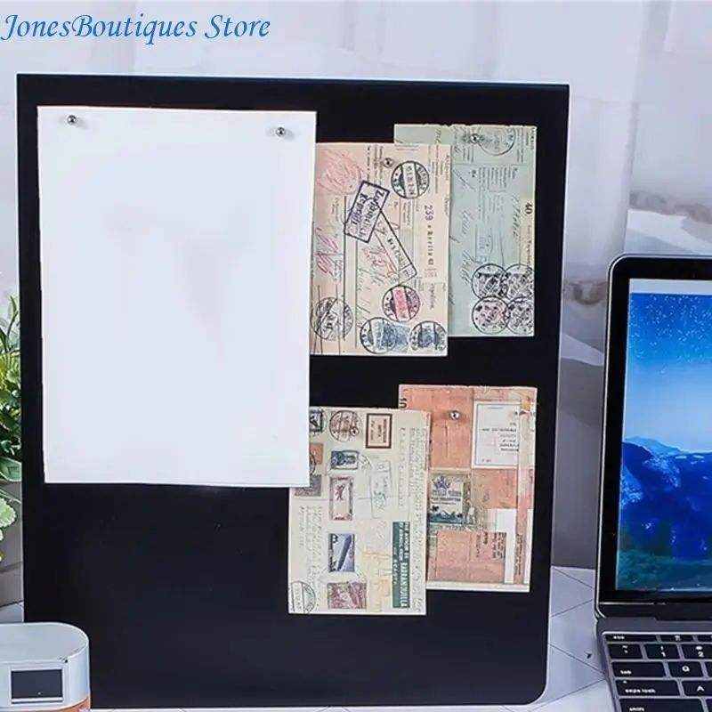 12x10inch Desktop Metal Board Visual For Office Home Use W8KE