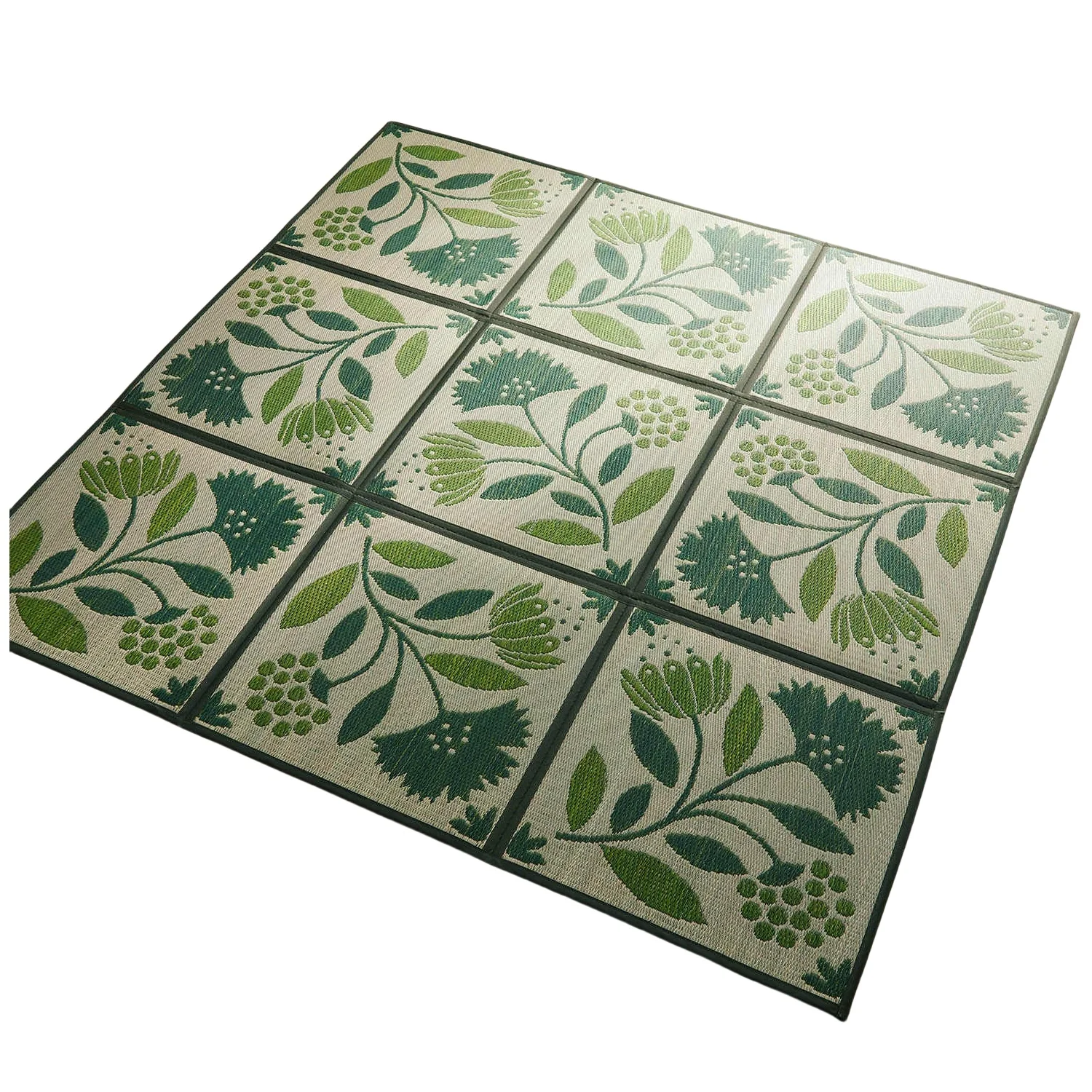 Yoga, Japanese Style Rush Grass Floor Mat -  Foldable Natural Tatami Mat Traditional Woven Grass Mat for Home, Meditation
