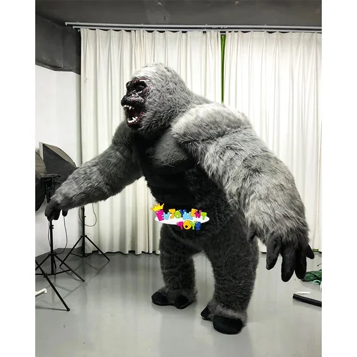 Giant custom black gorilla mascot costume Inflatable mighty gorilla mascot adult party costume