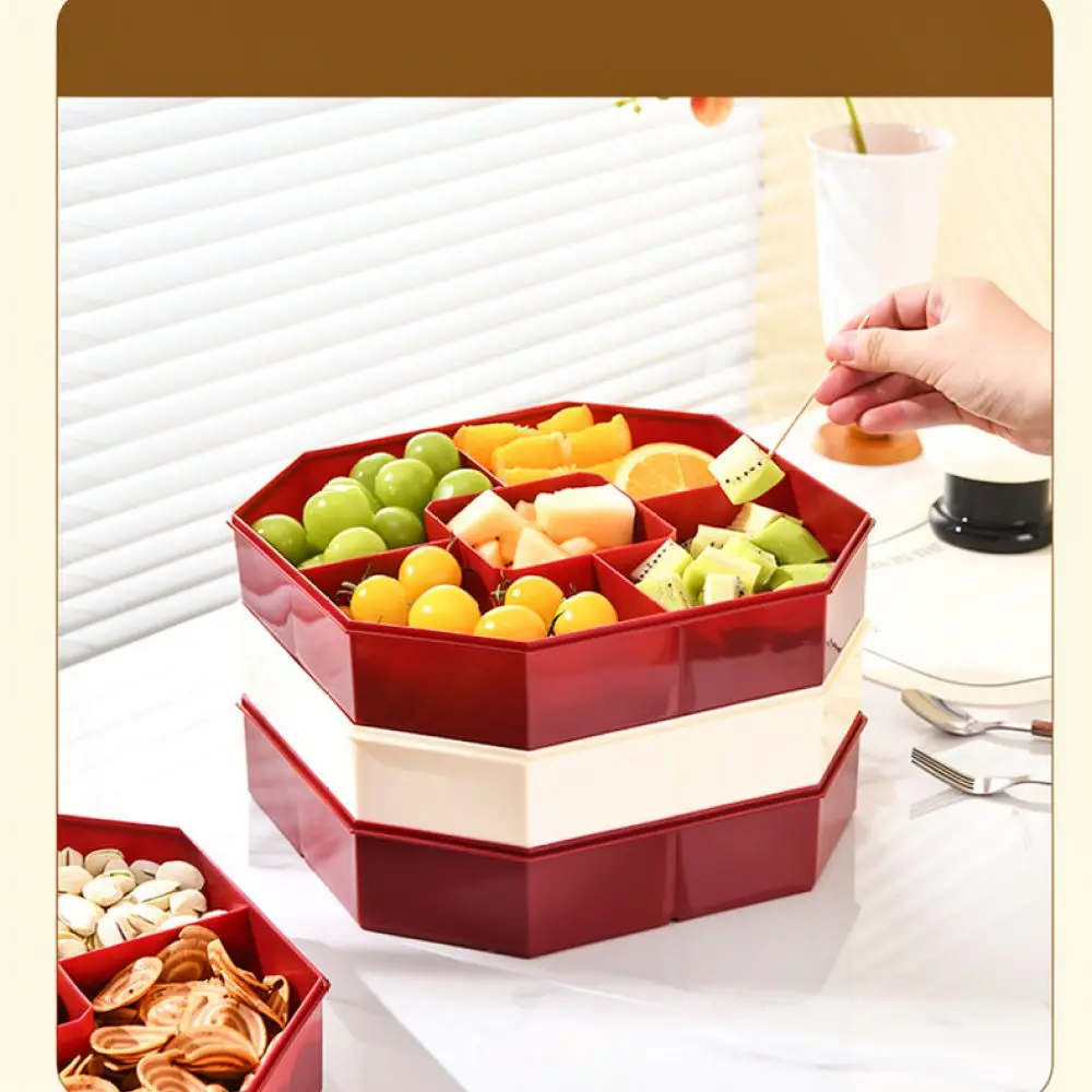 Elegant Home Fruit Plate Creative Snack Storage Container Luxury Serving Tray For Kitchen Dining Table