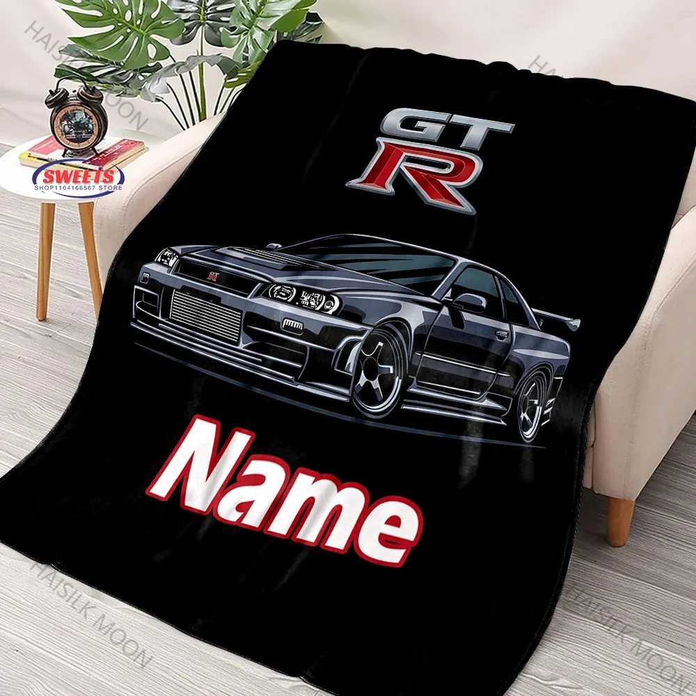 

Одеяло на японскую гоночную тематику на заказ, мягкое пушистое одеяло различных размеров для домашнего офиса, персонализированные рождественские подарки на День Благодарения