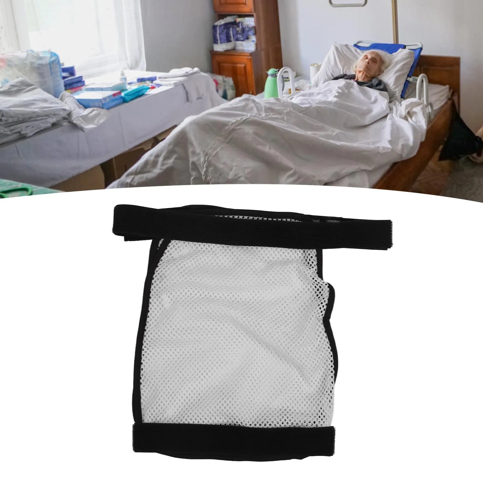 Catheter Leg Bag Holder Urine Catheter Bag Holder Universal Fit Elastic Strap Large Capacity Breathable Stoma Care Accessory