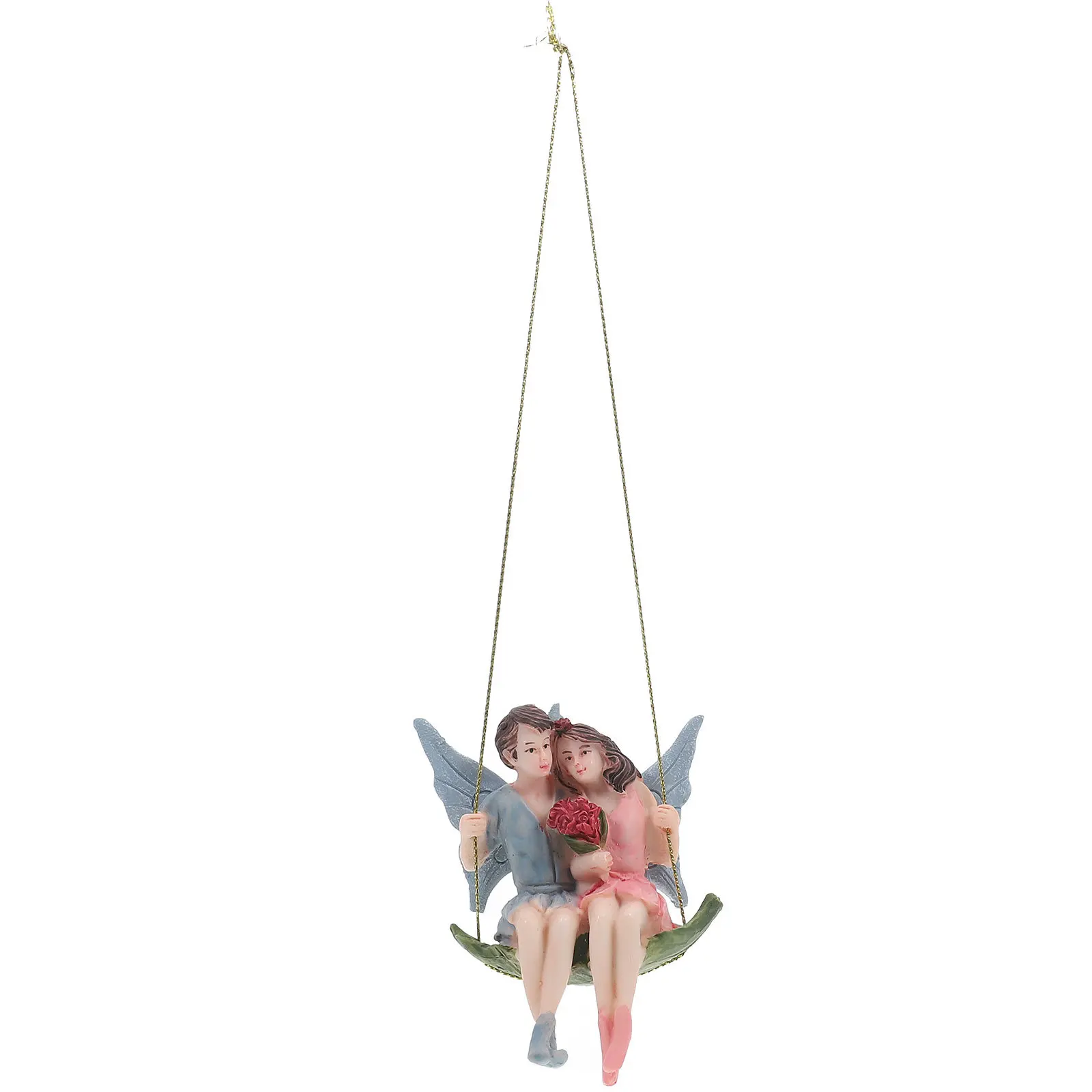 

1Pcs Flower Fairy Resin Hanging Adornment Decorative Garden Pendant Landscape Decor Hanging Ornament Flower Fairy Decoration