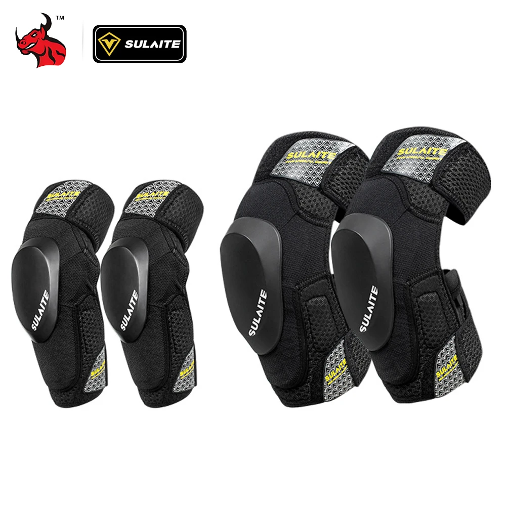 

New Motorbike 4-piece Protective Gear Protect Knee And Elbow Drop-resistant Detachable Wear Flexible Movement Breathable