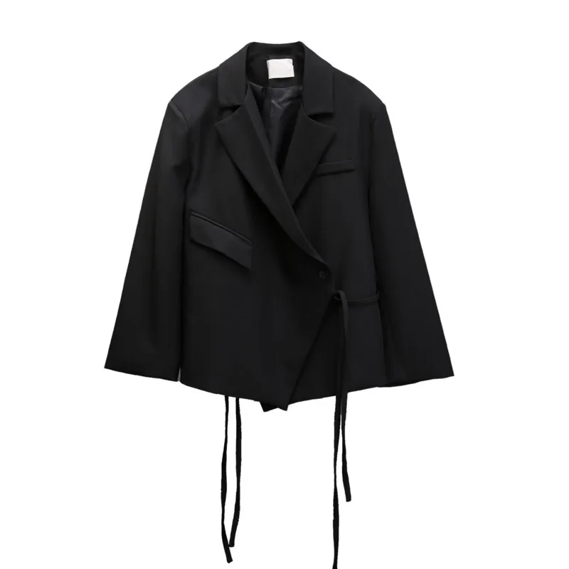 WVGA Frühling Herbst Neue Mann Flut Dunklen Stil Asymmetrische Trendy Nische Design Anzug Jacken Casual Langarm Blazer Ins Y2K W14168