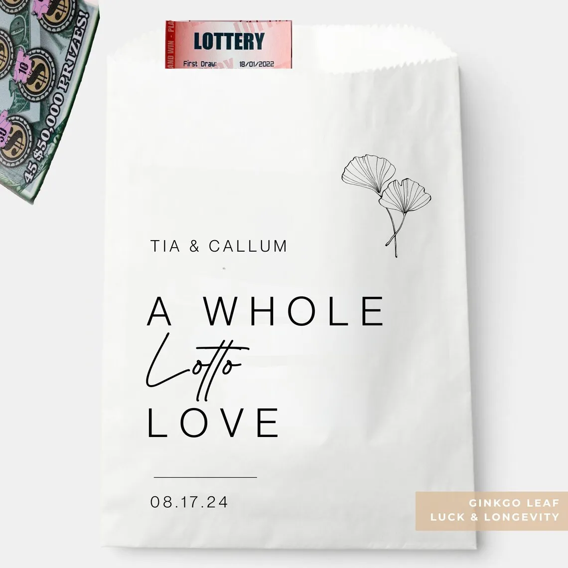 Lottery Ticket Wedding Favors Bag A Whole Lotto Love Wedding Favor Bag Lotto Ticket Wedding Favor Wedding Scratch Off Favors Par