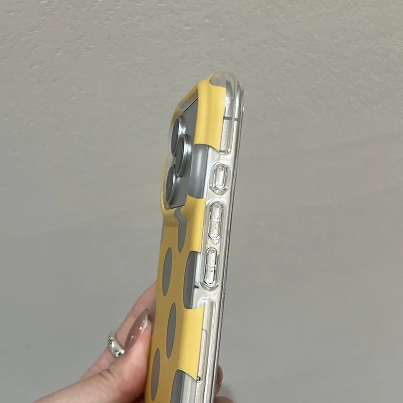 Fundas de Teléfono con Diseño de Puntos para iPhone 15 16 17 Pro Max, Funda 13 14 Pro, Carcasa Rígida IMD TPU a Prueba d