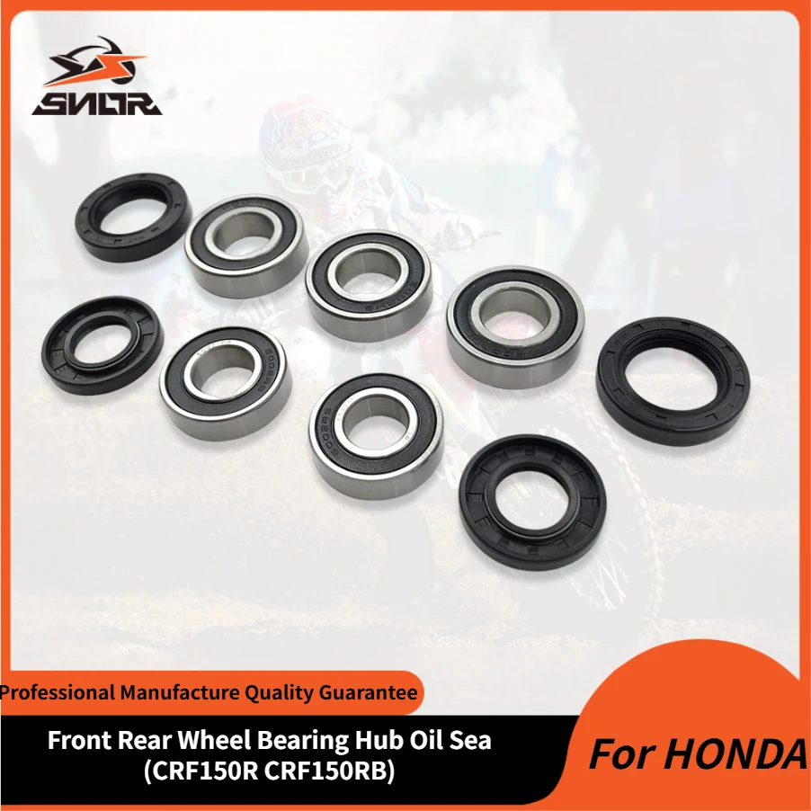 

SNOR For HONDA Motocross Front Rear Wheel Bearing Hub Oil Seal Kit CRF150R CRF150RB Motorcycle Wheel Bearing And Seal Kit Part