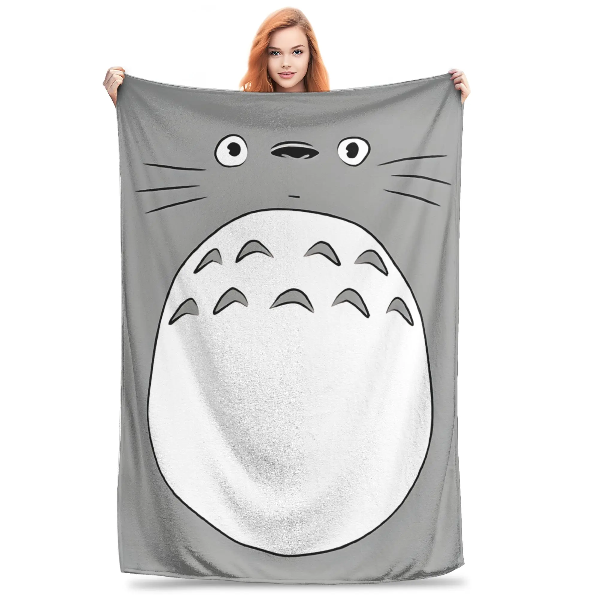 1PC home Cutecore Room Decor My Neighbor Totoros Blanket Throw Blanket  Novelty Warm Blanket All Season