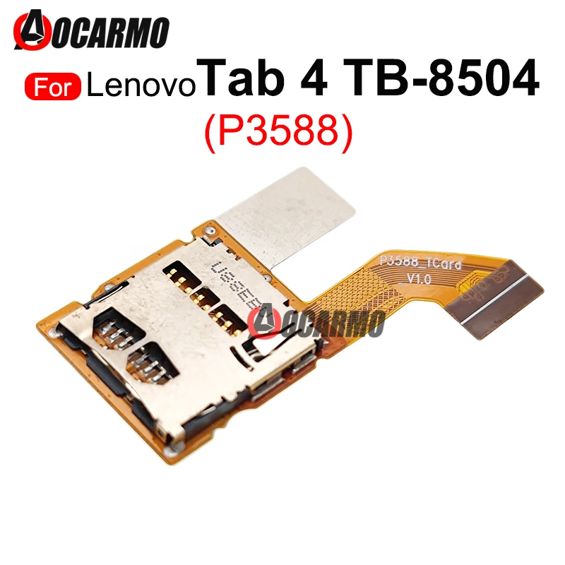 1Pcs Internal Card SIM Card Reader Flex Cable Repair Part For Lenovo Tab4 TB-8504 TB-8504X