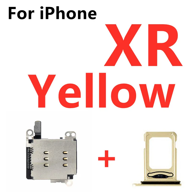 Dual Sim Card Reader Connector Flex Cable For iPhone XR 11 Sim Card Tray Slot Holder Replacement Parts