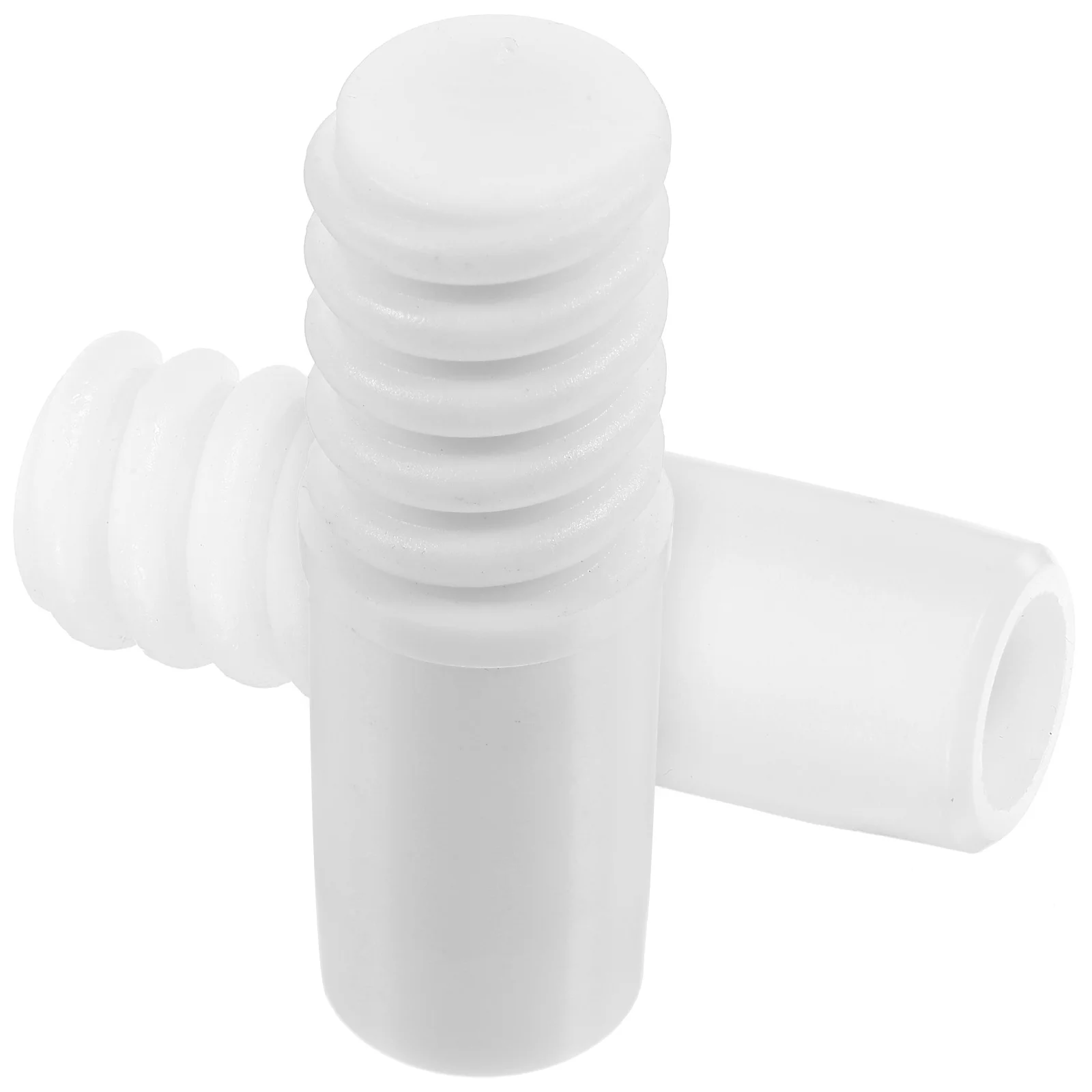 

2pcs Threaded Sturdy Plastic Pole Adapter Broom Handle Tips For Extension Poles Handle Telescopic Extension Pole Adapter White