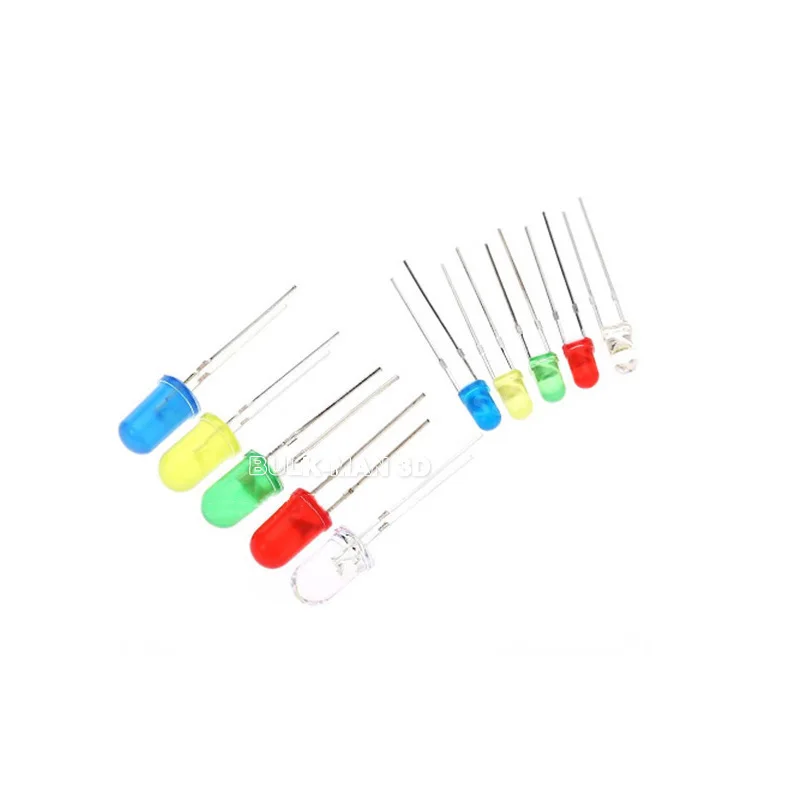Confezione LED da 300 pezzi 5 colori 3mm e 5mm