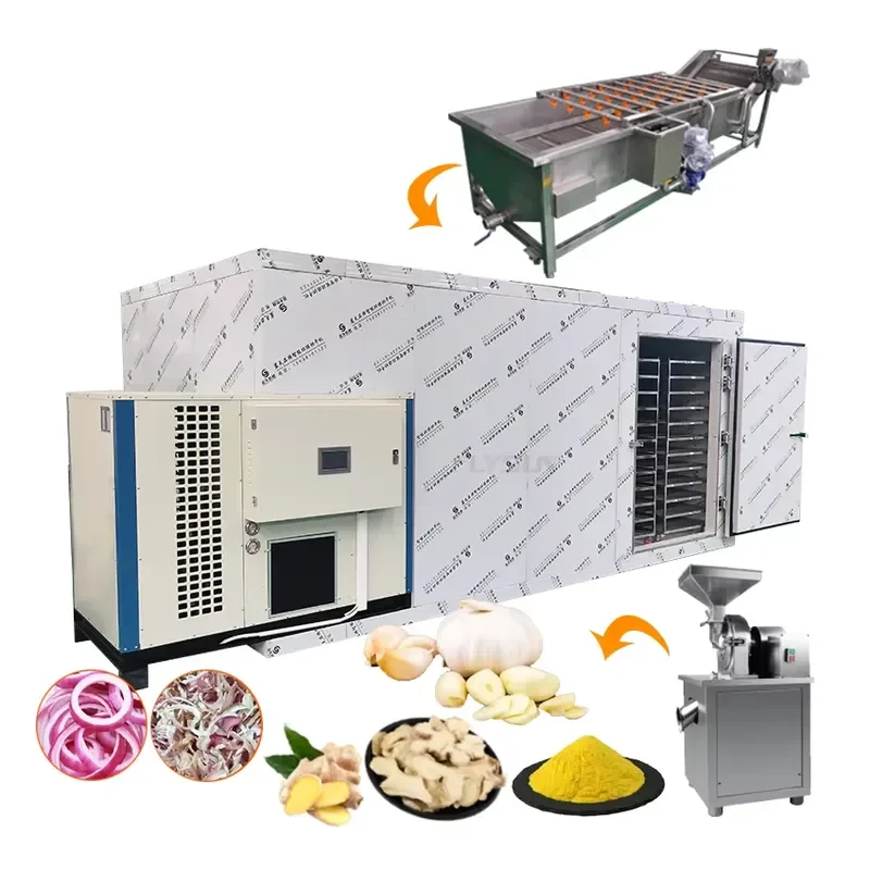 For Full Dehydration Onion Production Line Garlic Ginger Dryer Machine Vegetable Fruit Dehydrator Industrial Food Drying