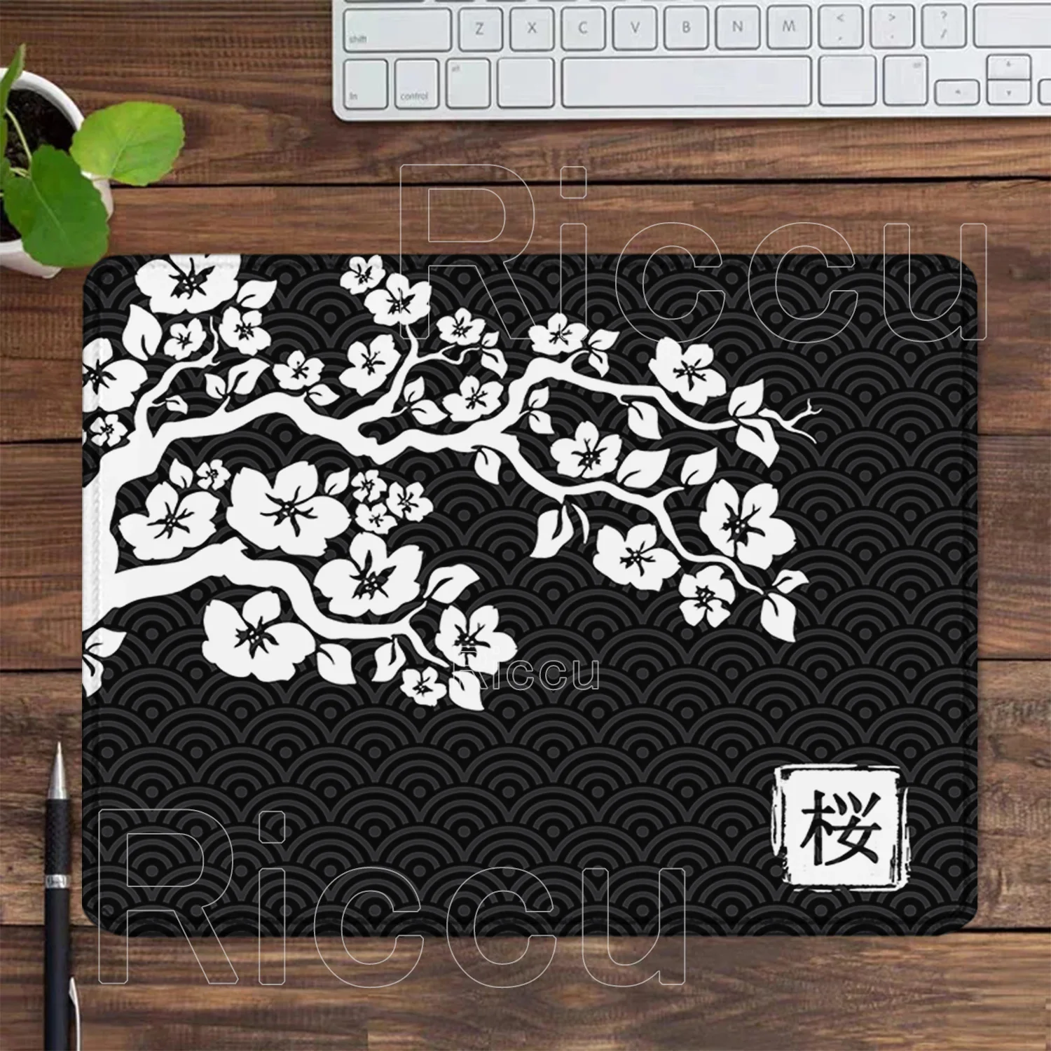 Japan Cherry Blossom Game Small Size Mousepad Computer Sakura Keyboard Office Mouse Pad 400x450mm Non-slip HD Printing Desk Mat