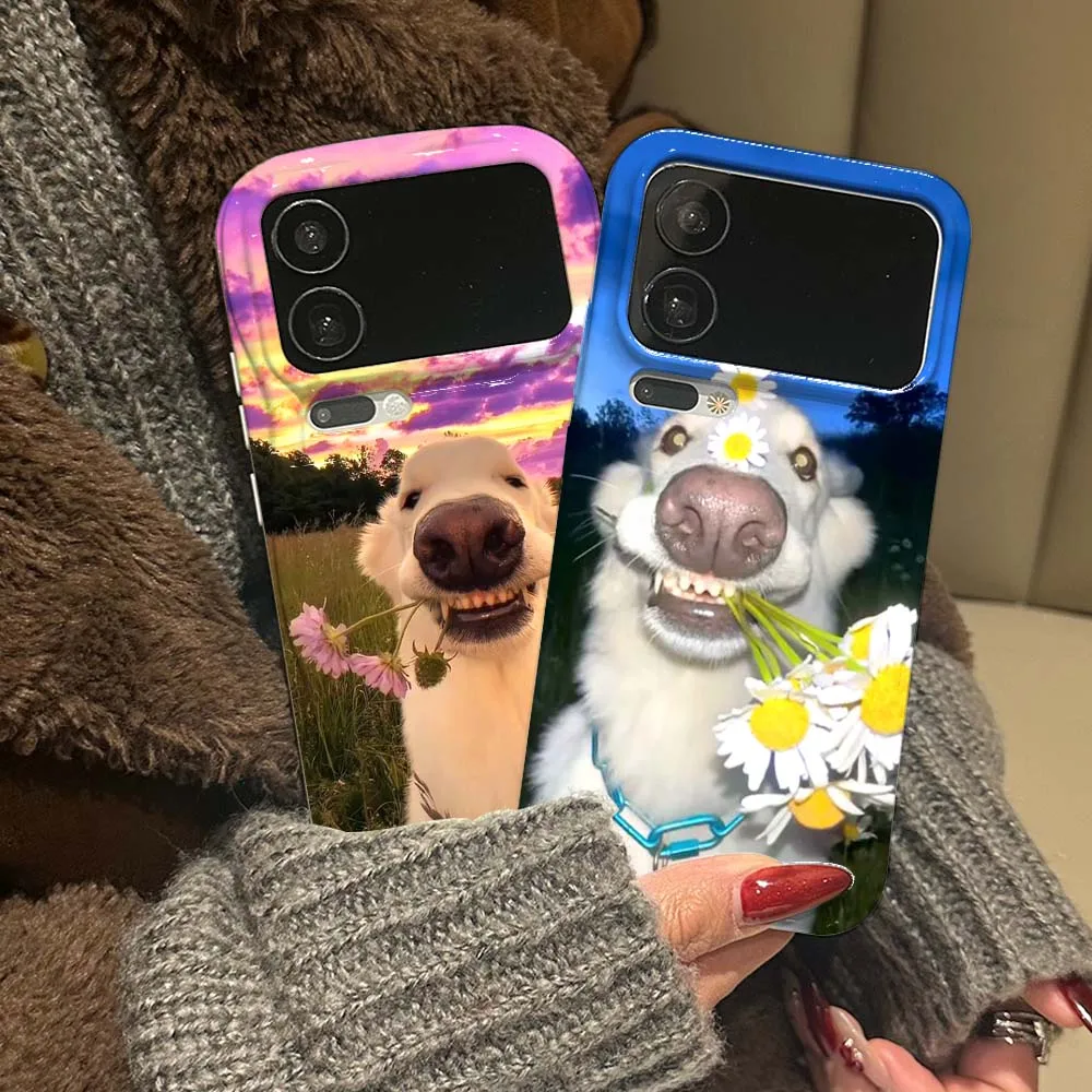 

Anime Dog Crane Cute Cover For For Xiaomi 17 15 14 14T 13 12T 11 11i 11X Pro Max Lite NE 5G Feilin Wave Oil Shell