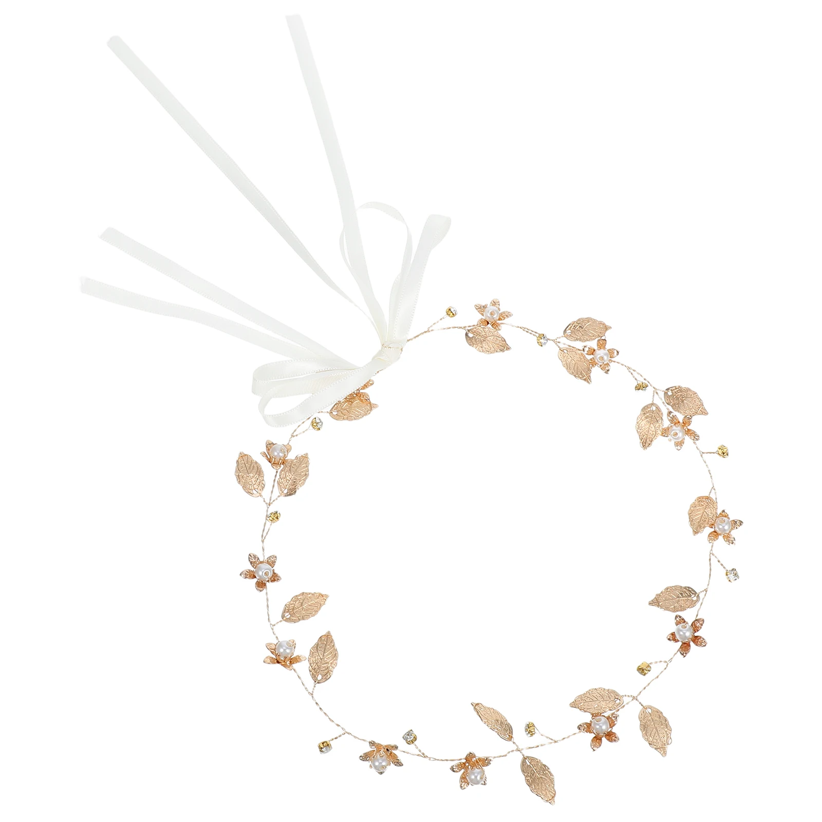 

Golden Leaf Headdress Hair Decorations Wedding Headband Bridal Hairbands Baroque Elegant Style Lightweight Comfortable Occasions