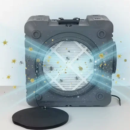 Portable Desktop Electric HEPA Activated Carbon Plastic Air Purifier Touch Control