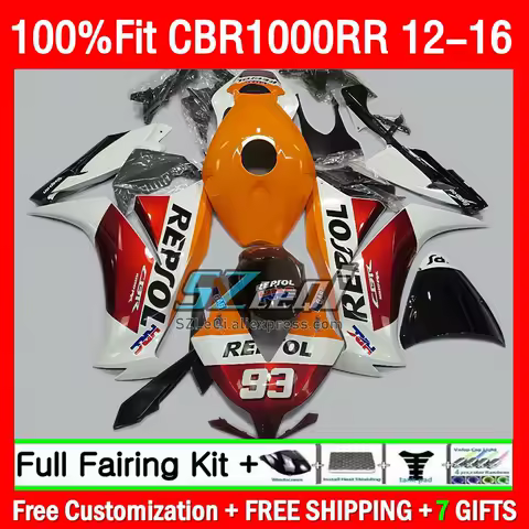 Injection Fairings For HONDA CBR 1000RR 1000 Repsol red CBR1000 RR 194Q1.51 CBR1000RR 2012 2013 2014 2015 2016 12 13 14 15 16
