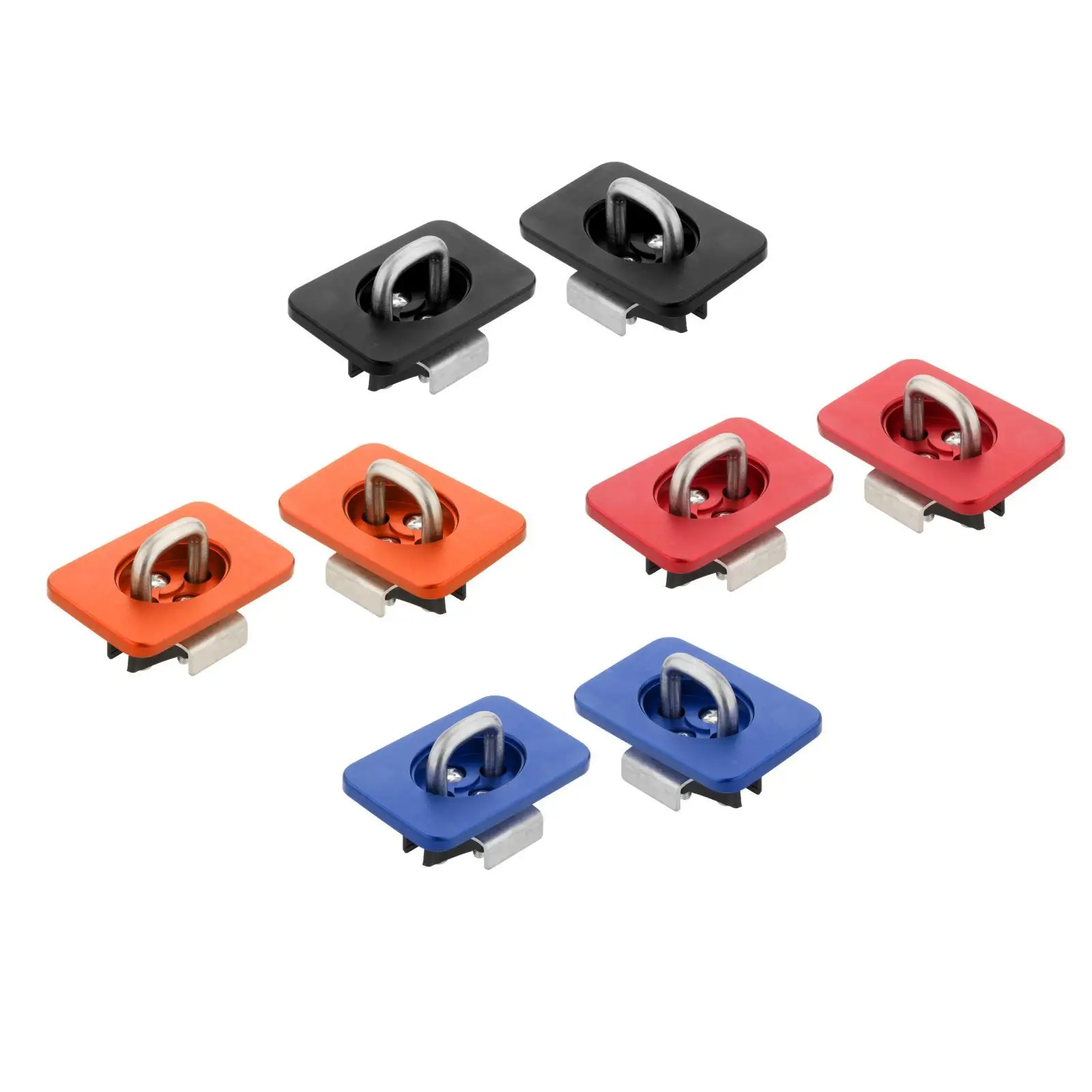 

Комплект из 2 крепежных кольцевых фиксаторов для кузова грузовика, нержавеющая сталь, верхние боковые D-образные кольца для F-150 15-21, автомобильные аксессуары, грузоподъемность 450 кг