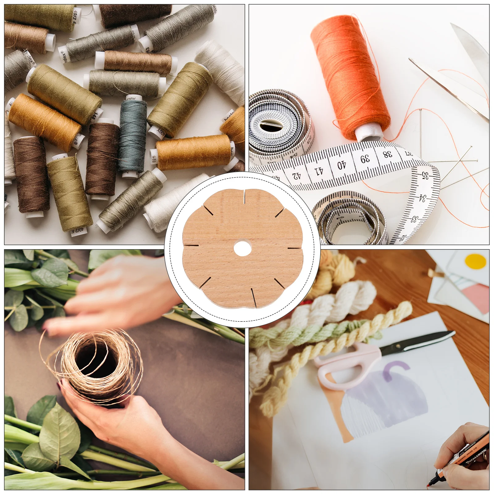 

1Pcs Yarn Wool Knitter Wooden Bracelet Maker Tool Eco Friendly Safe Material Easy to Use Anywhere Great for DIY Jewelry Braided