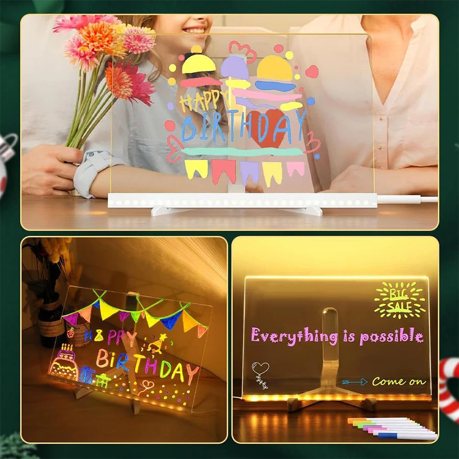 quadro-de-desenho-infantil-quadro-de-escrita-transparente-em-acrilico-quadro-de-exibicao-com-display-fluorescente-luminoso