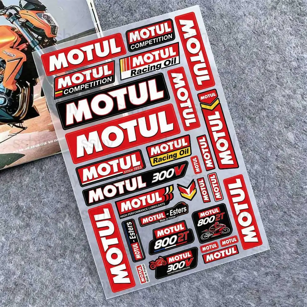 Adesivi Riflettenti per Moto Motul, Segnalazione di Sicurezza 3M Notturna per Caschi da Scooter