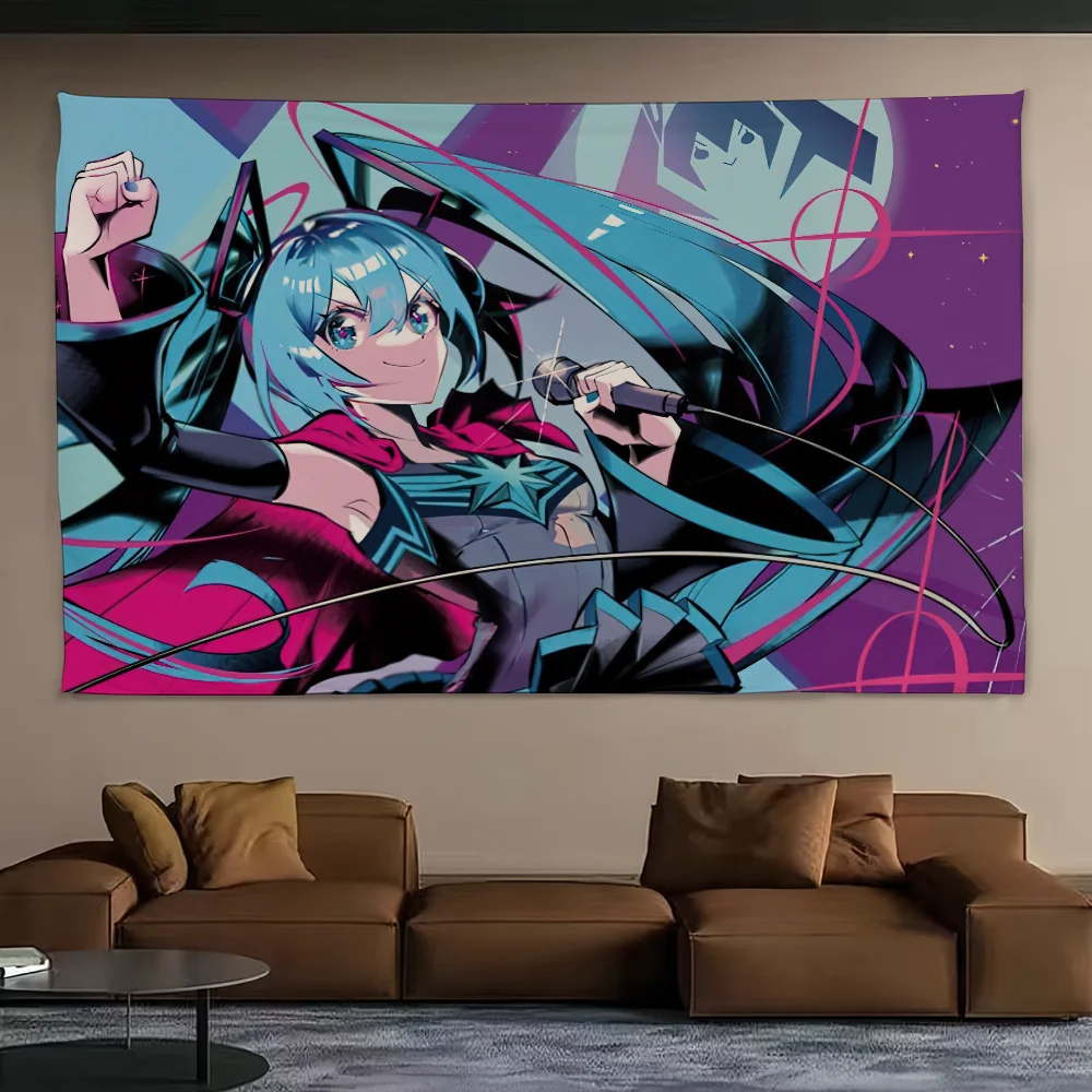 Musical artist H-Hatsune M-Miku flag For Picnic Party Camping Banner Outdoor Atmosphere Cloth