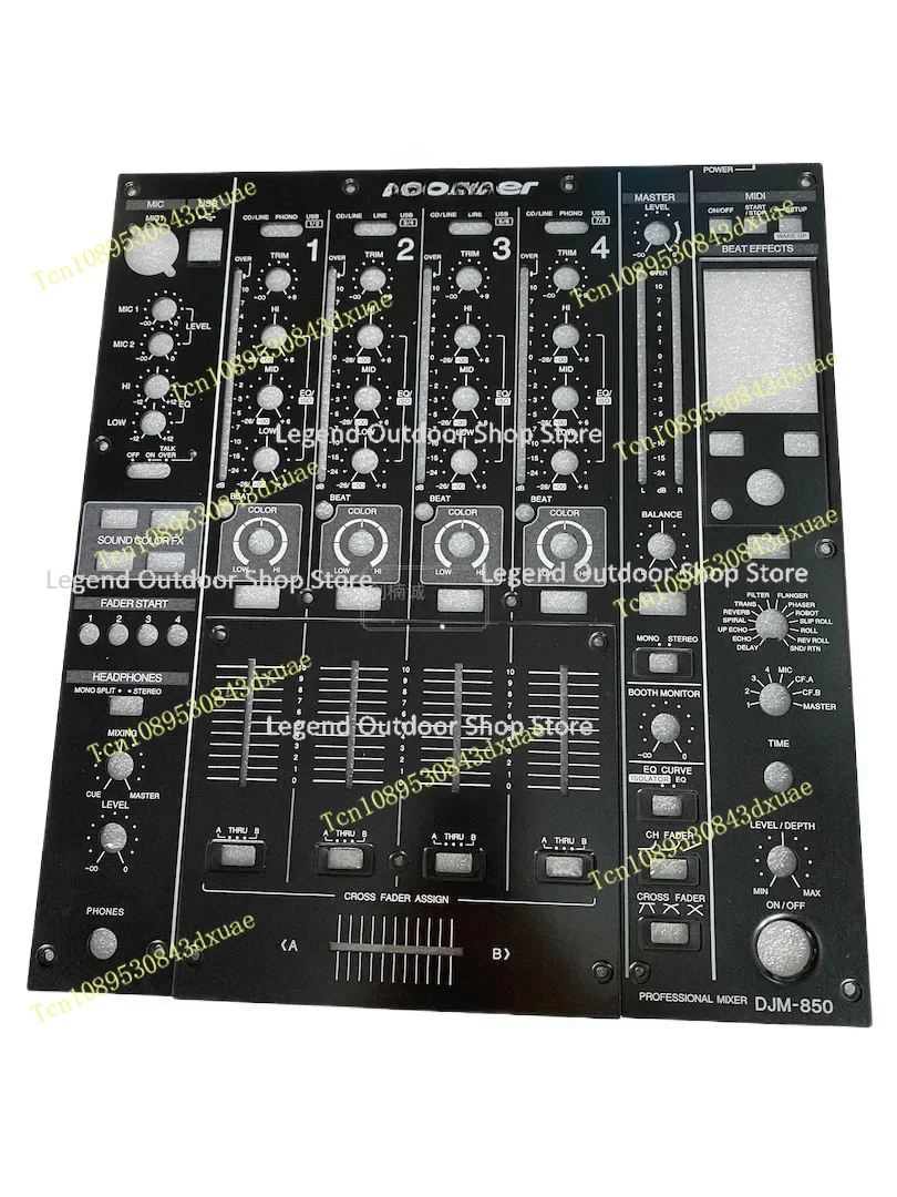 For DJM-850 Mixer Panel Complete Set, Fader Board, Iron Plate, Medium Plate, Disc Player Accessories