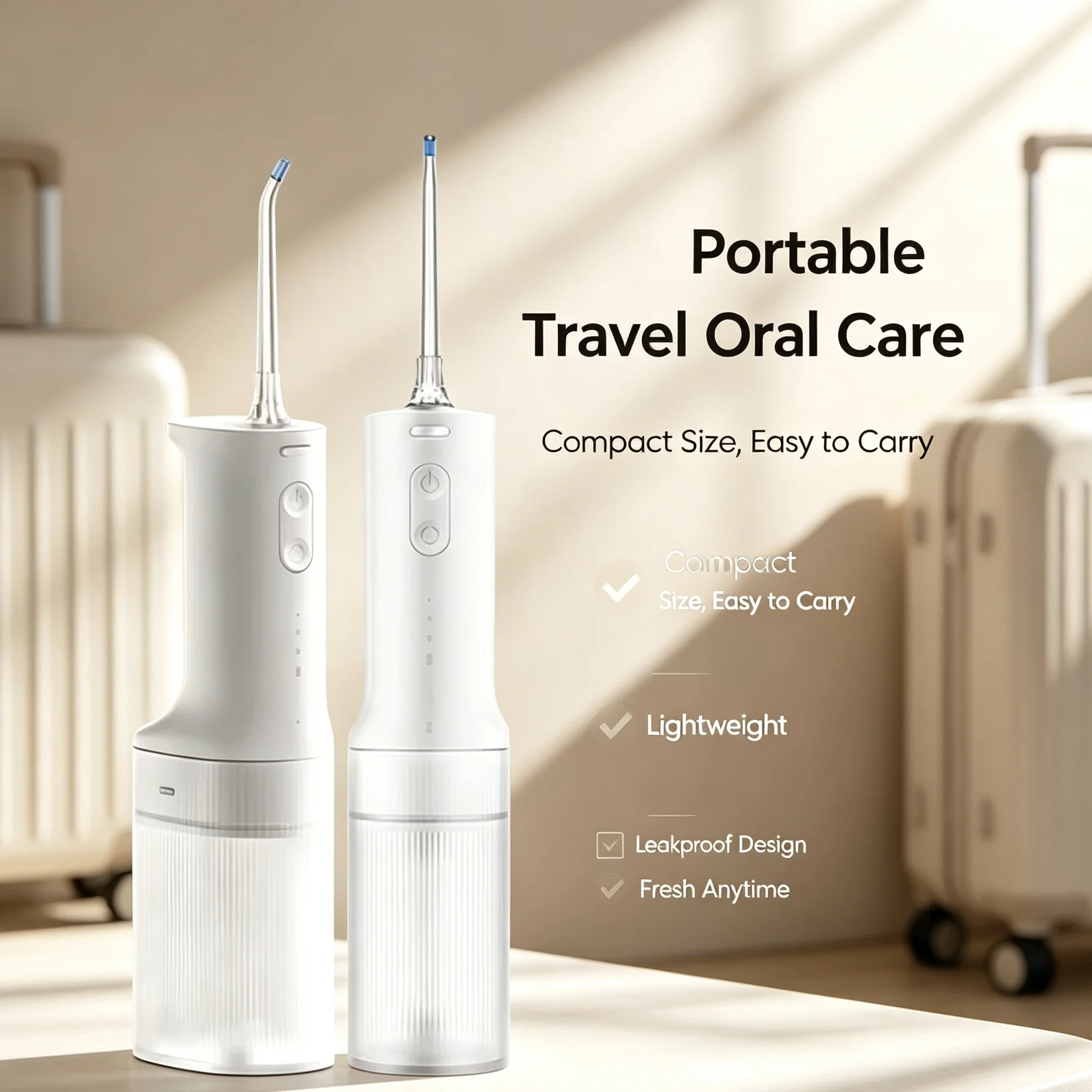 Rechargeable Oral Irrigator Portable Water Flosser 230ML Large Tank 5 Modes Waterproof Dental Water Jet Floss For Travel Househo