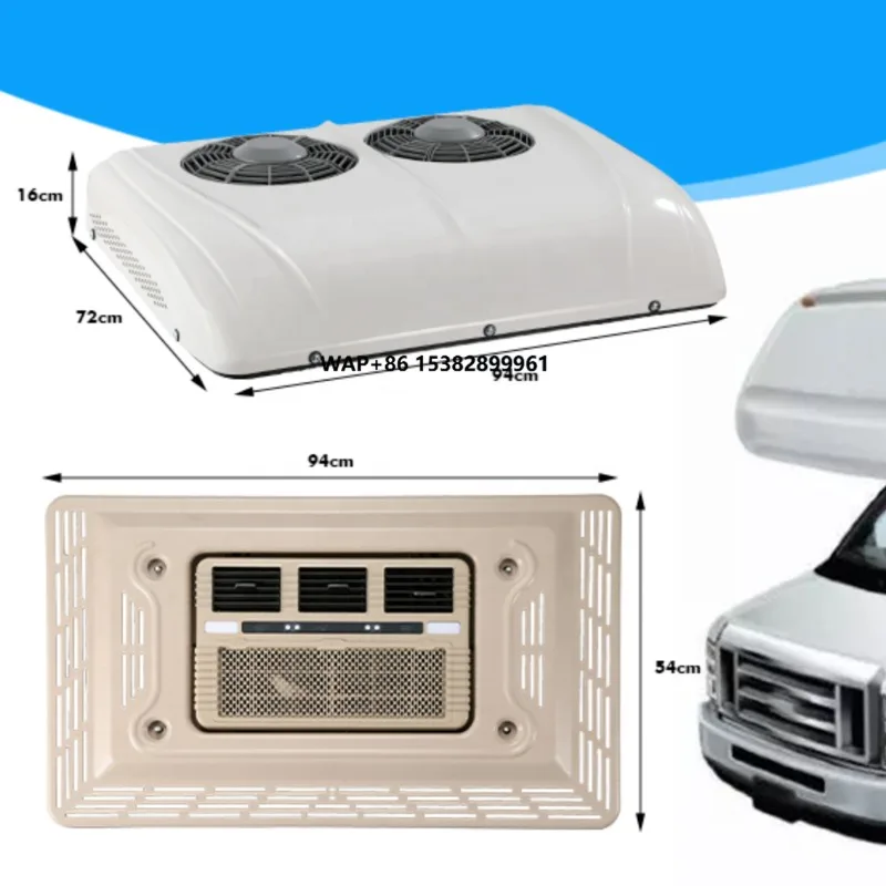 New RV Air Conditioner Dual Fan All-in-One 12V High Equipped Truck Bus  Dining Car Electric Parking Air Conditioner