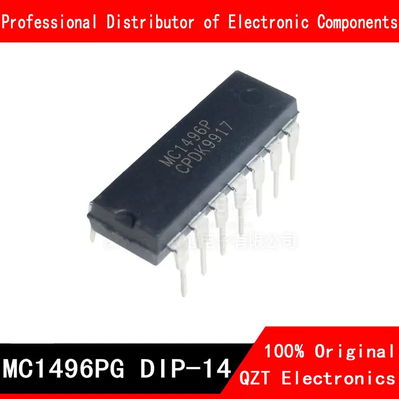 10pcs/lot MC1496PG DIP MC1496 MC1496P DIP-14 new original In Stock