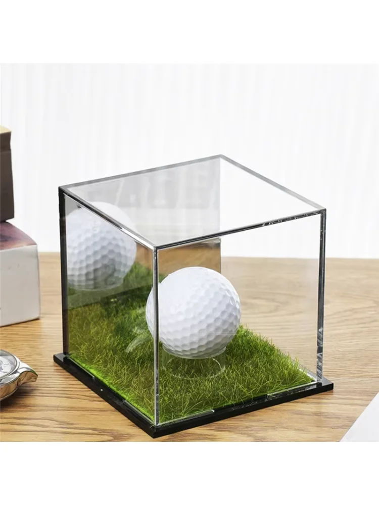 Golf Ball Display Cabinet, Golf Ball Square Display Cabinet, Memorial Box, Acrylic Mirror Storage Box