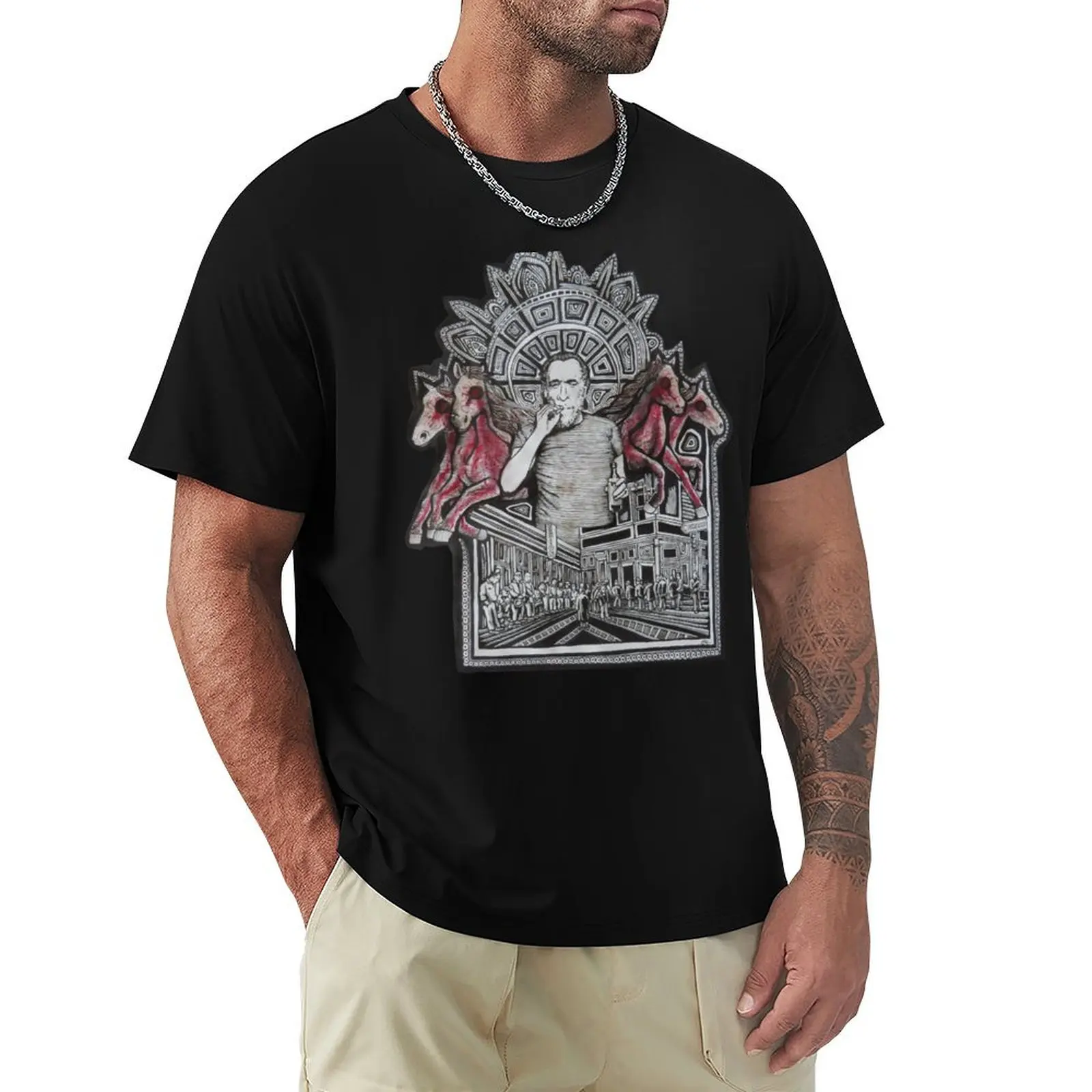 Bukowski (no.3) T-Shirt t shirt man casual T-Shirt