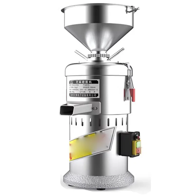220/110v Electric Sesame Grinding Machine Commercial 1100W Multifunctional Nut Paste Grinder Peanut Butter Making Processor