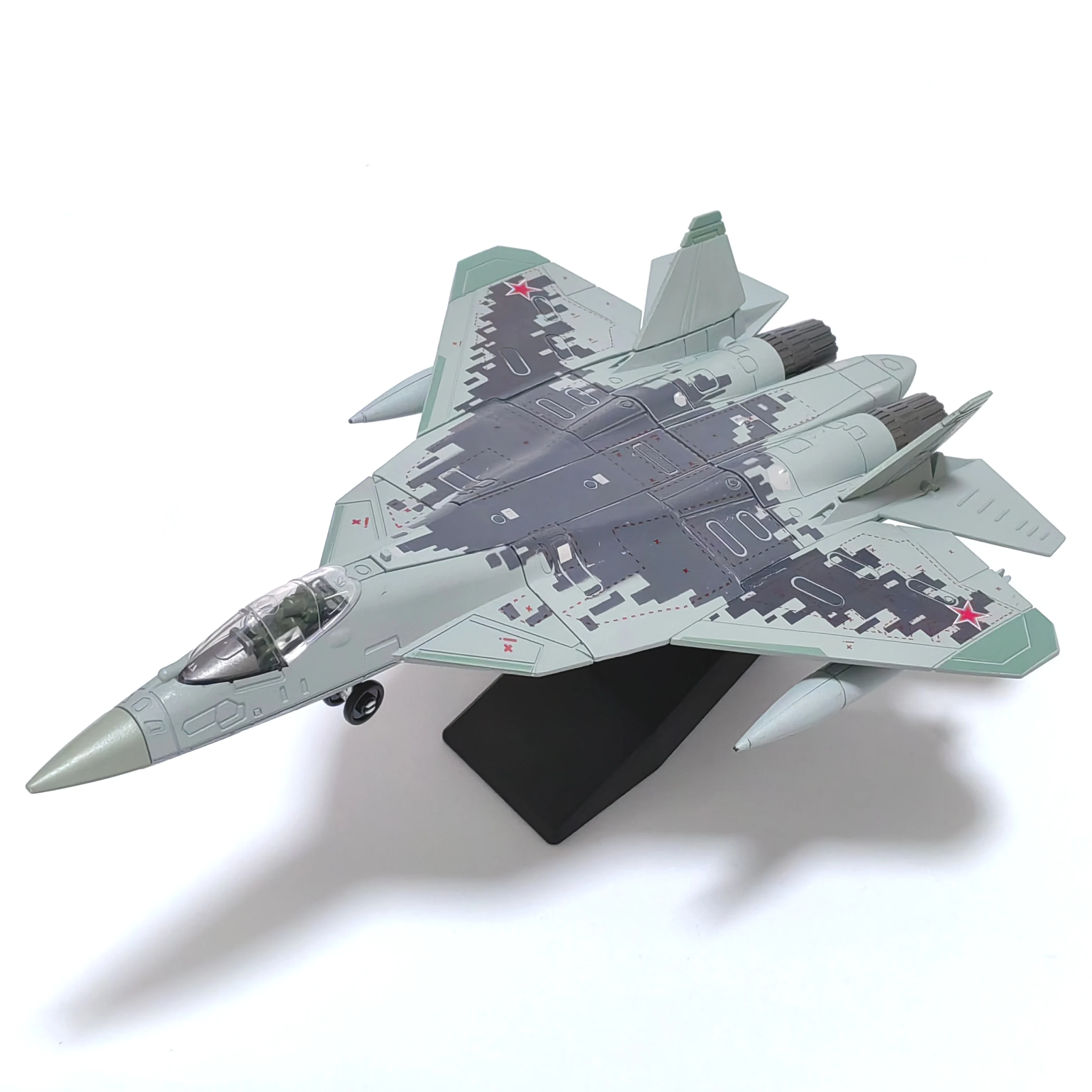 SU-57 Fighter  1/72 Scale Assembly Plastic Model airplane Home placement, collection decoration Gift Christmas Black Friday
