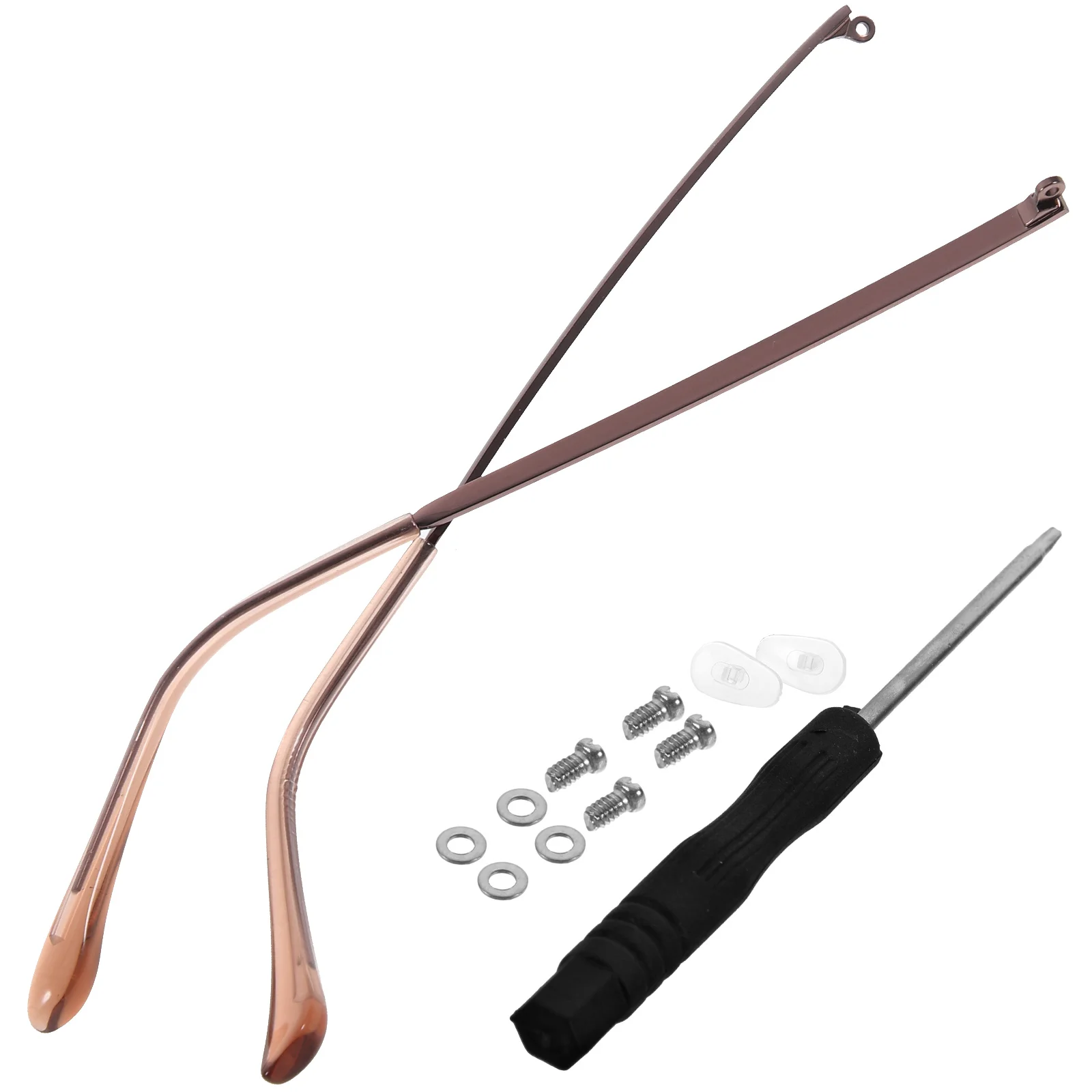 

Metal Glasses Arm Replacement Parts for Eyeglasses Sunglasses Universal Repair Kit Streamlined Design Non Slip