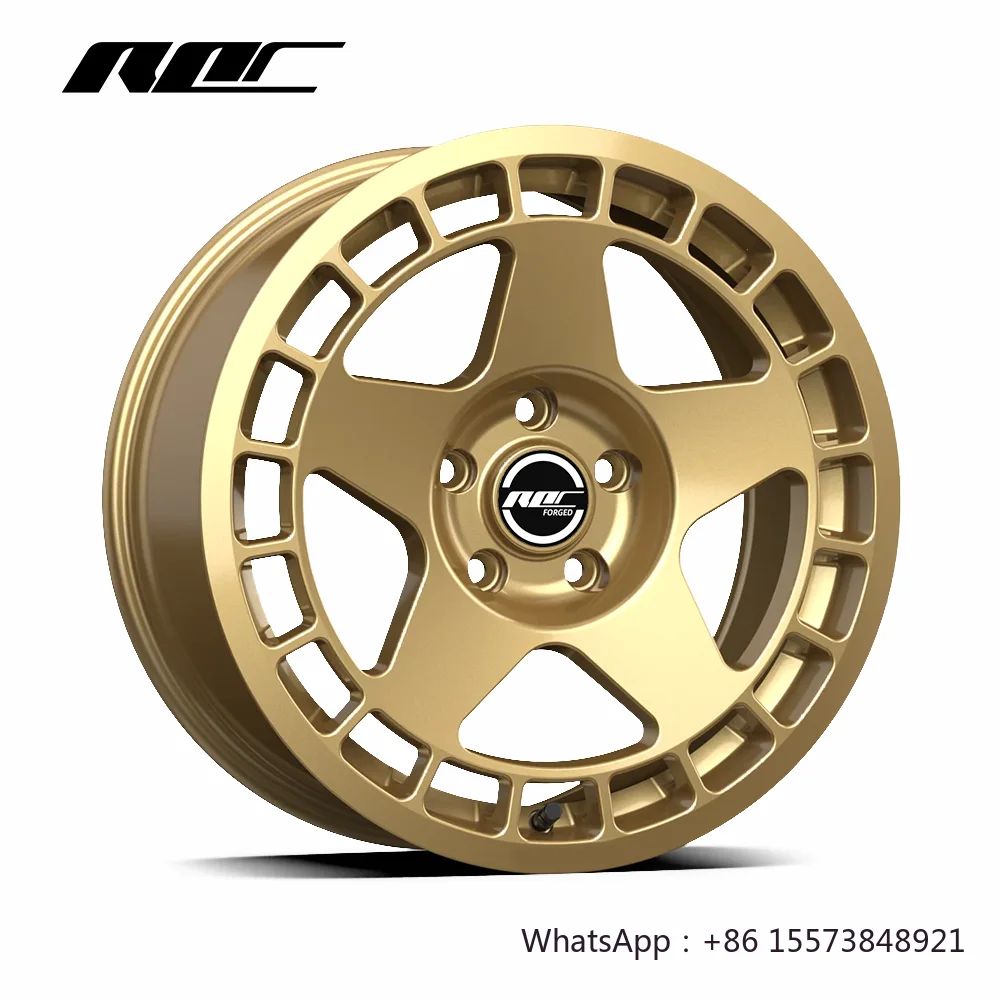 

Custom Golden Monoblock Forged Wheels 17 18 19 Inch 5 Spoke Rims 5x120 5x114.3 Wheels