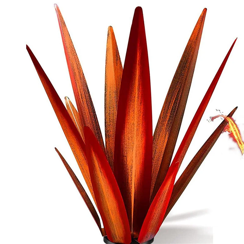 【RECOMENDAR】2X Metal Tequila Country Sculpture DIY Tequila Plant Country Tequila Garden Ornament Indooutdoor Statuette 27CM